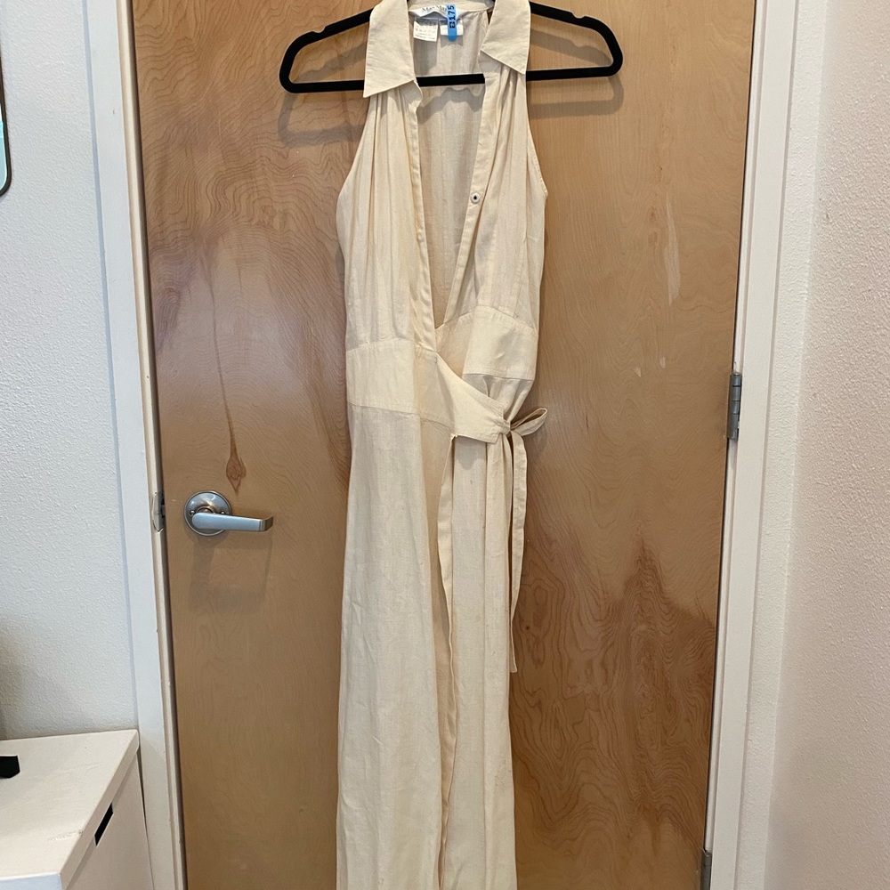 Max Mara Vintage Sleeveless Wrap Dress Size 8